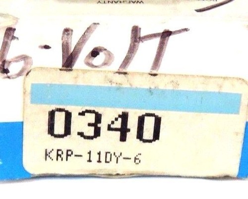 Used LOT OF 2 NIB POTTER AND BRUMFIELD KRP-11DY-6 RELAYS 6VDC KRP11DY6