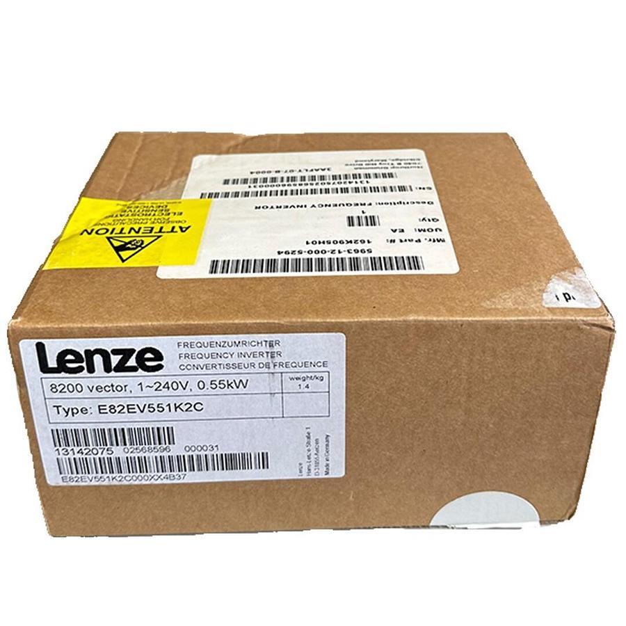 Used NEW LENZE E82EV551K2C 8200 VECTOR FREQUENCY INVERTER 0.55kW/0.75HP 13142075