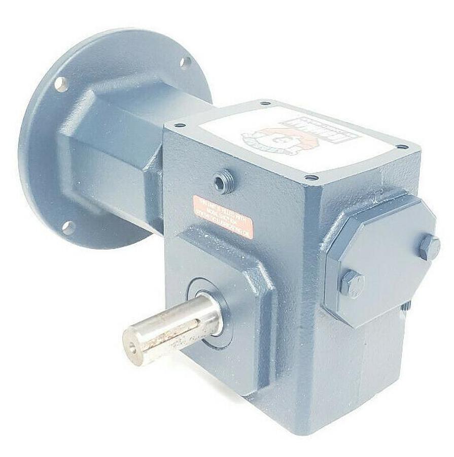 Used NEW LEESON IRON MAN W8180049.00 BM818-5-R-56 RIGHT ANGLE GEAR REDUCER 1.70HP 5:1