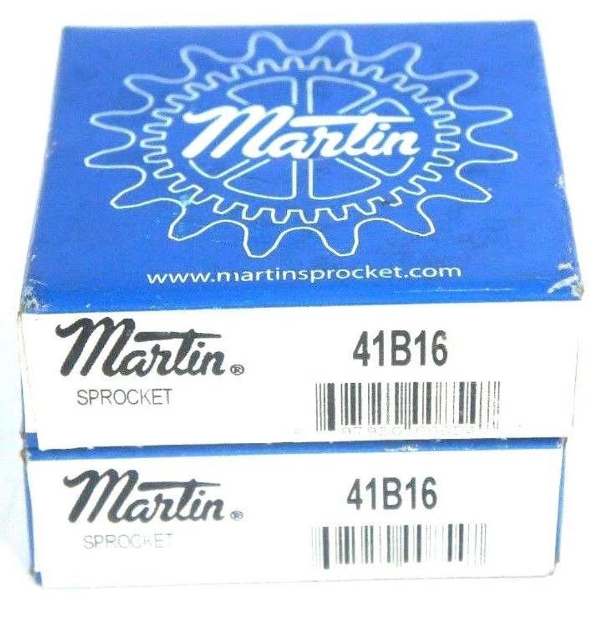 Used LOT OF 2 FACTORY SEALED MARTIN 41B16 ROLLER SPROCKETS