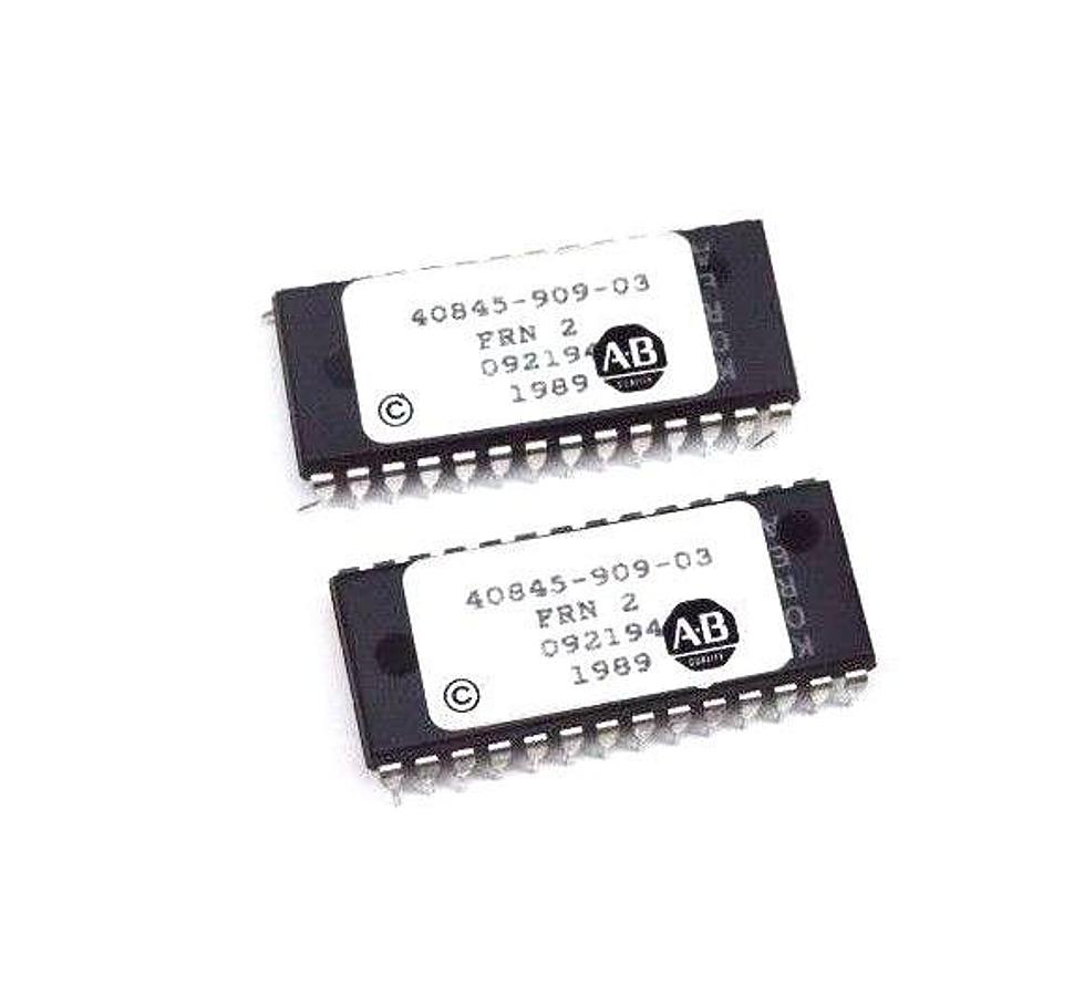 Used LOT OF 2 ALLEN BRADLEY 40845-909-03 CHIPS 4084590903, FRN: 2