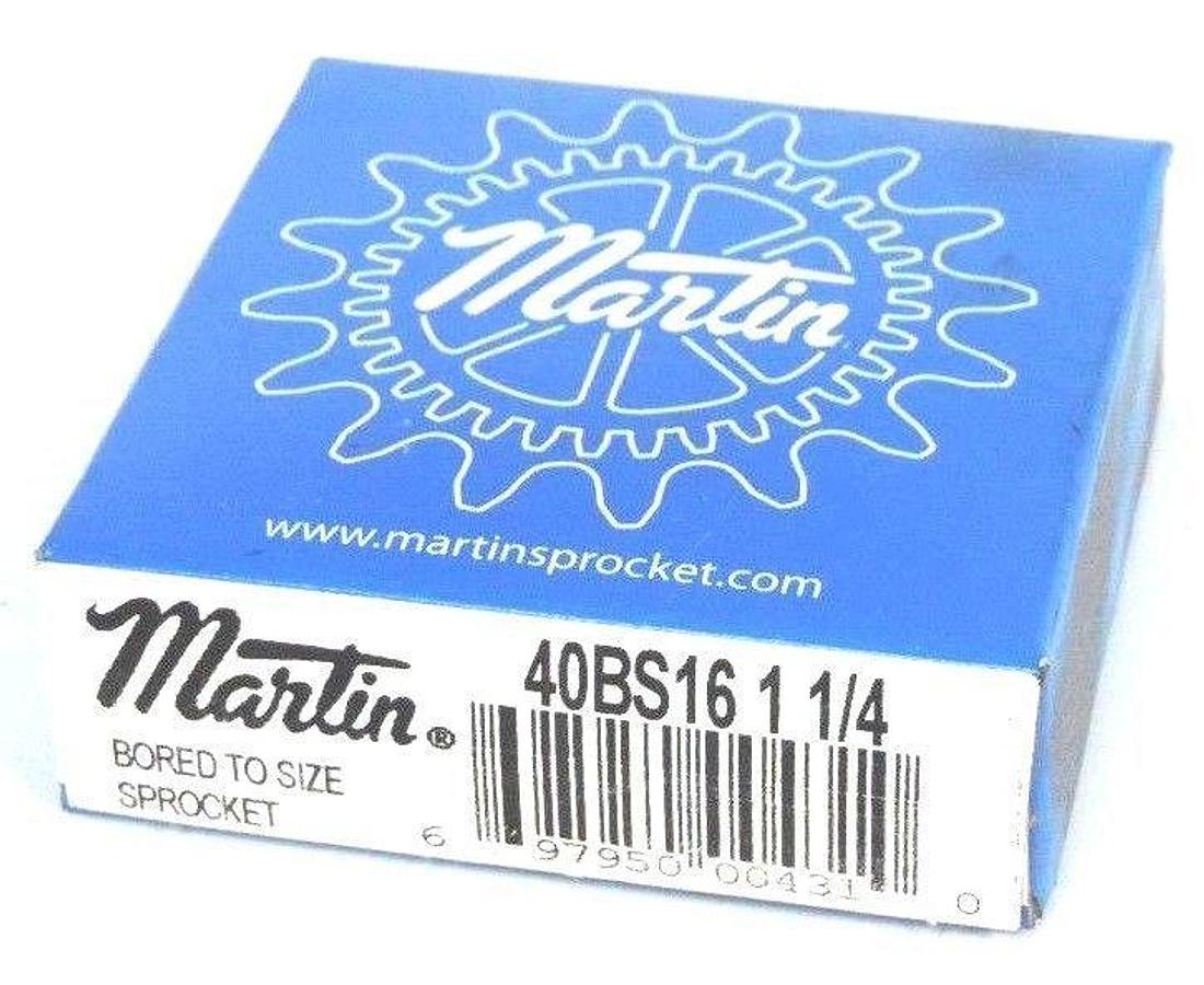 Used FACTORY SEALED MARTIN 40BS16-1-1/4 ROLLER SPROCKET 1-1/4" BORE 40BS16114