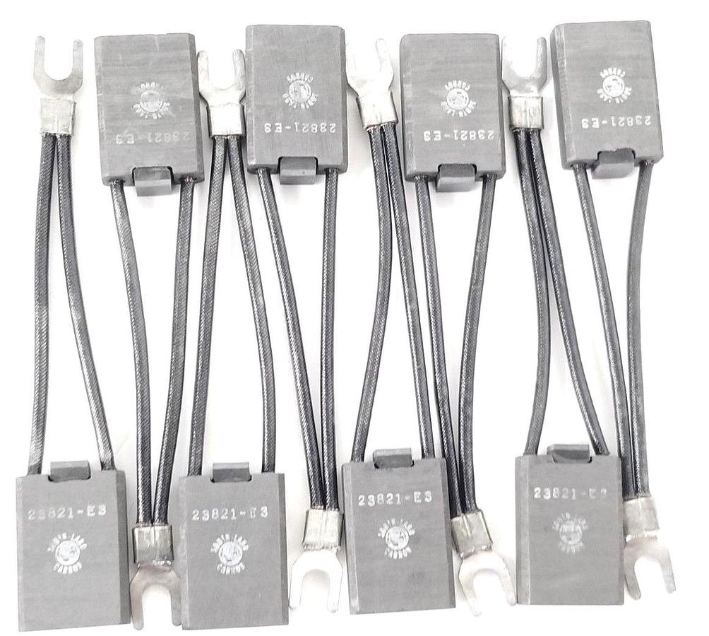 Used LOT OF 8 NEW SOUTHLAND CARBON 23821-E3 CARBON BRUSHES 100-250-23821