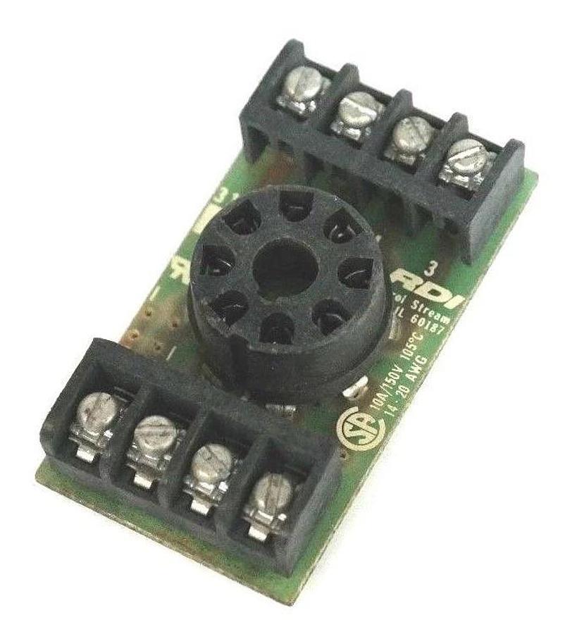 Used RDI 318BR RELAY BASE 10A, 150V