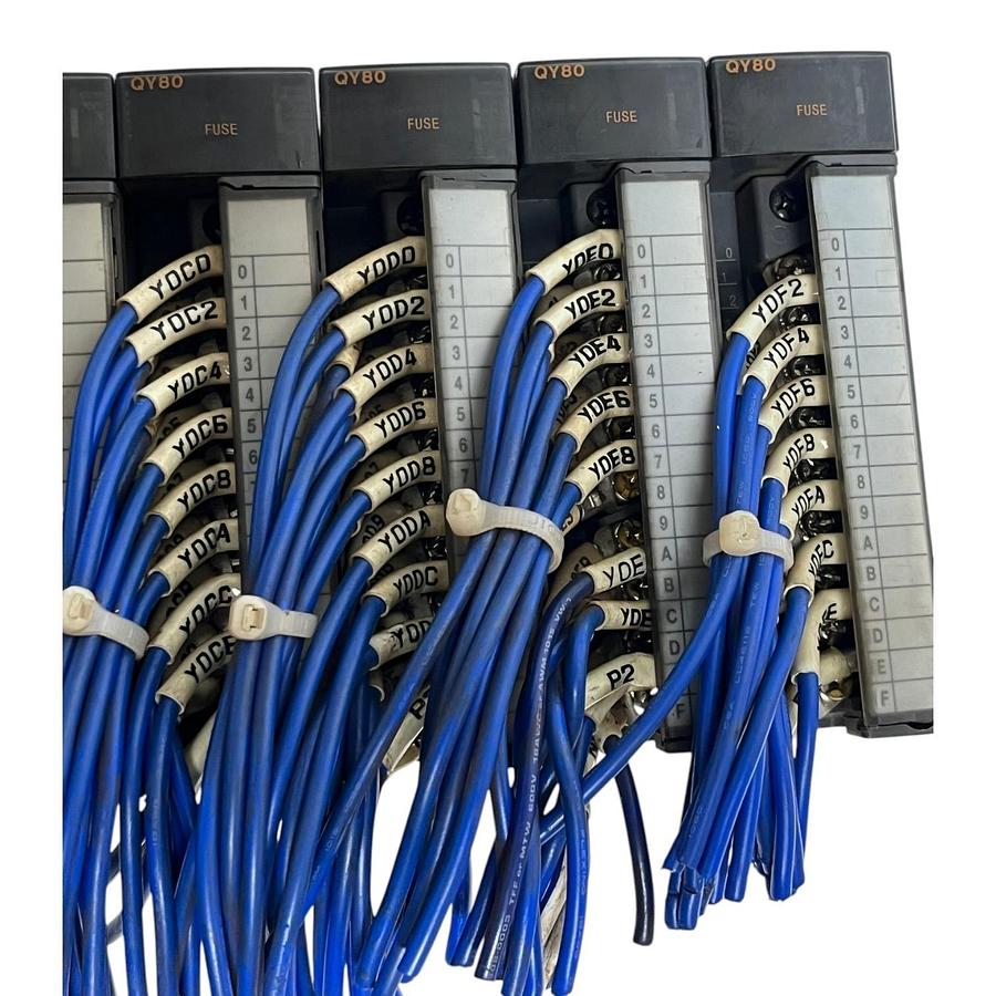 Used Mitsubishi Melsec-Q PLC Rack Q01UCPU Q63P Q312B QX81 QY80 Input Output