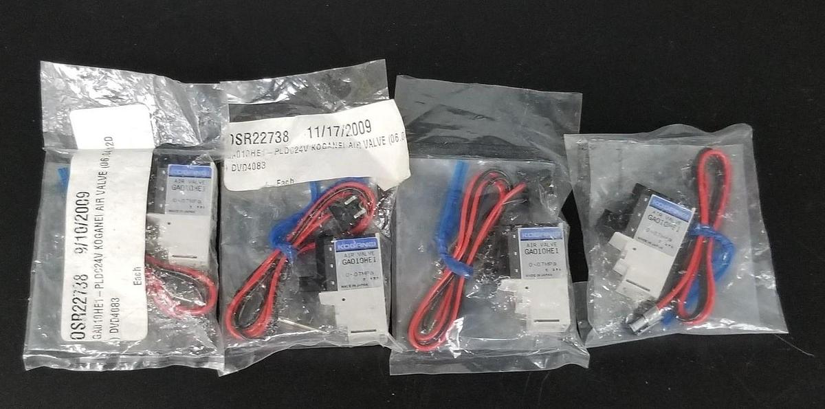 LOT OF 4 NEW KOGANEI GA010HE1 AIR VAVLES 0~0.7MPa