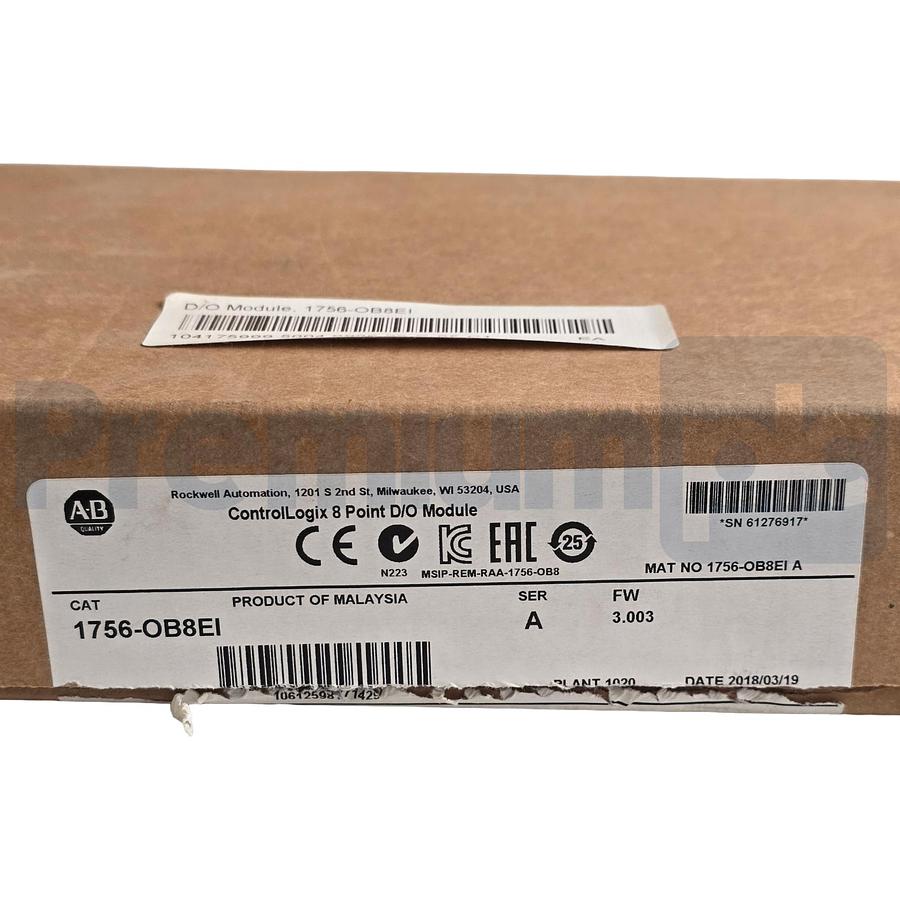 Used Allen Bradley 1756-OB8EI /A ControlLogix 8-Pt D/O Isolated Output Module NSMP