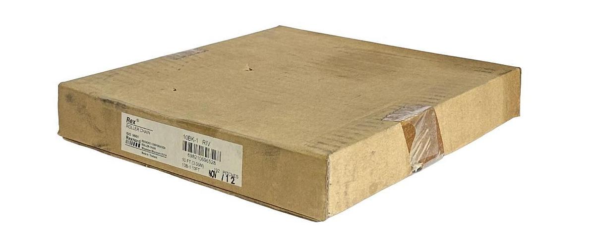 NEW REXNORD 10BK-1 RIV Rex ROLLER CHAIN 10B-1 10FT (3.05M) 10BK1 192 PITCHES