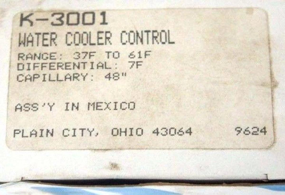 Used NIB RANCO K-3001 WATER COOLER CONTROL K3001