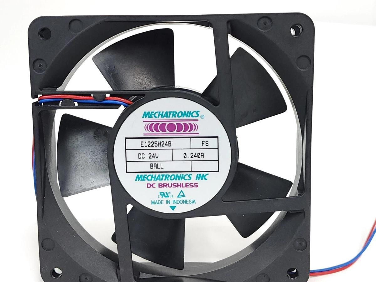 Used NEW MECHATRONICS INC E1225H24B DC BRUSHLESS FAN 24V 0.20A BALL
