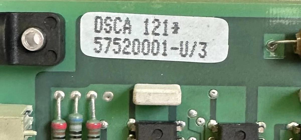 Used ABB DSCA-121 / DSCA121 COMMUNICATION BOARD 57520001-U/3 / 57520001U3
