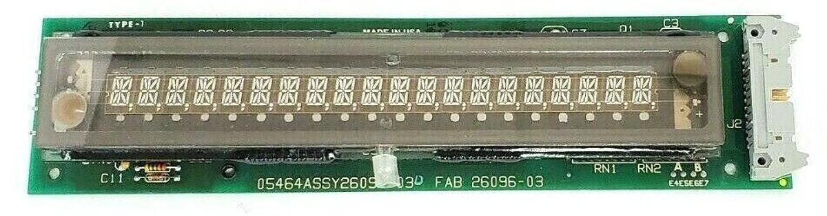 Used IEE 05464ASSY26097-03 DISPLAY UNIT BOARD FLUORESCENT FAB 26096-03 05464-26093-03