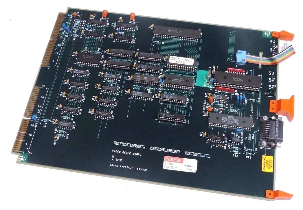 Used CROSFIELD ELECTRONICS 7606-1990 VIDEO SCOPE BOARD ASSY 76062000-00-A