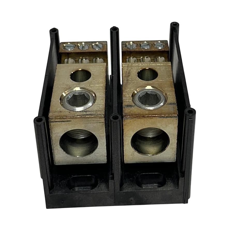 FERRAZ SHAWMUT 67462 POWER DISTRIBUTION BLOCK 2-POLE 500MCM 600V CU9AL NSMP