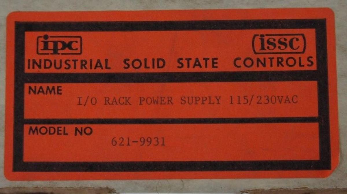 NIB IPC ISSC 621-9931 I/O RACK POWER SUPPLY 115/230VAC, 6219931