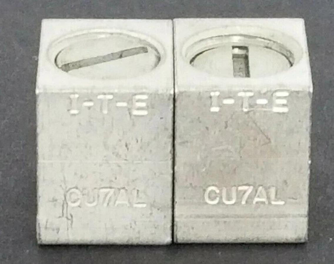 Used LOT OF 2 I-T-E TC1-Q1 CIRCUIT BREAKER TERMINAL LUGS TC1Q1
