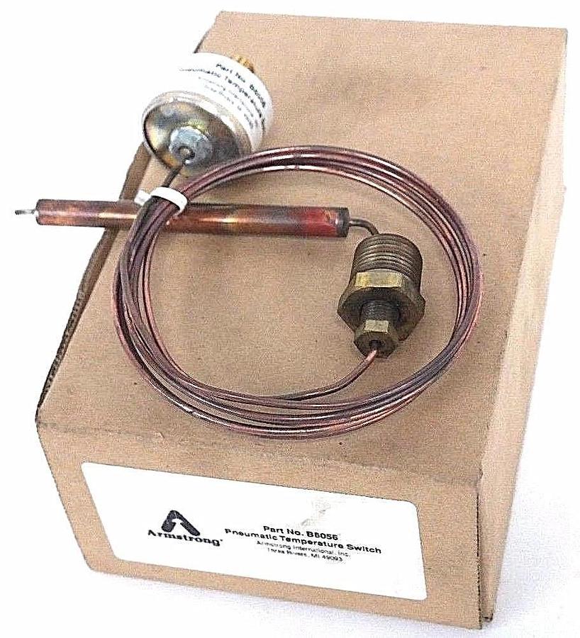 Used NIB ARMSTRONG PART NO. B6056 PNEUMATIC TEMPERATURE SWITCH