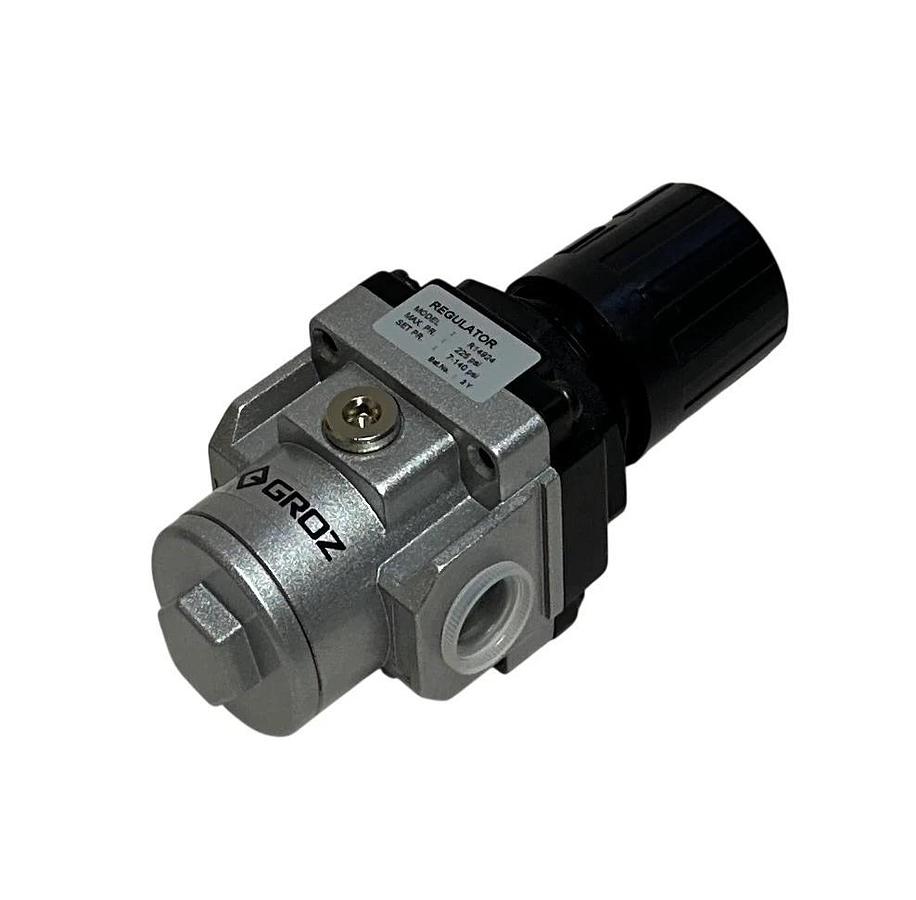 GROZ AIR R14924 / 36JN43 AIR REGULATOR 3/8'' NPT 225PSI MAX 7-140PSI SET NSMP