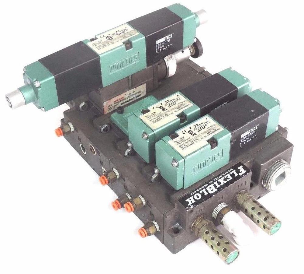 Used NUMATICS 081SS615M000048S61, 081SS615M048S61 SOLENOID VALVES W/ 081RS115J046F00