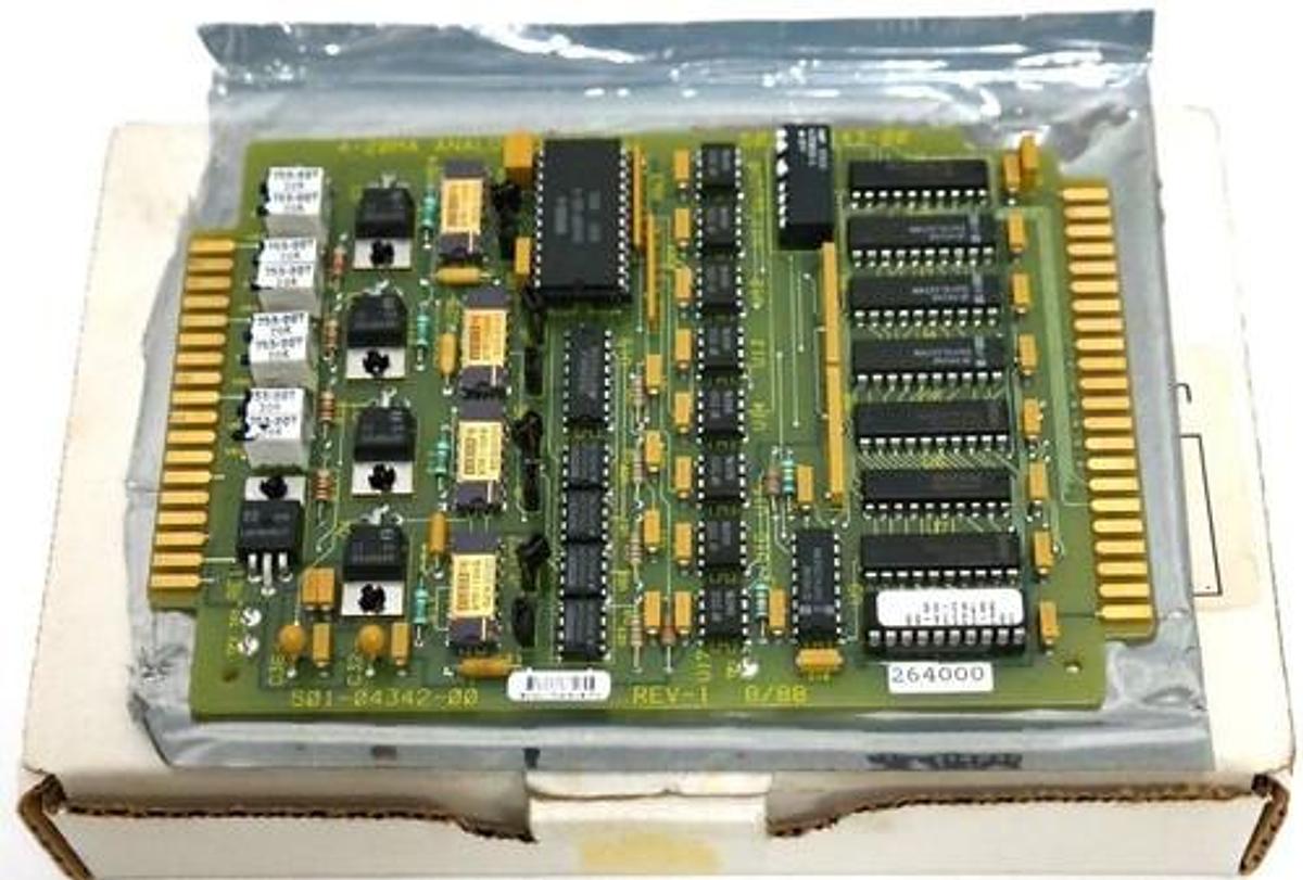 Used NIB GIDDINGS & LEWIS 502-03443-00 ANALOG OUTPUT MODULE 4-20MA, 501-04342-00