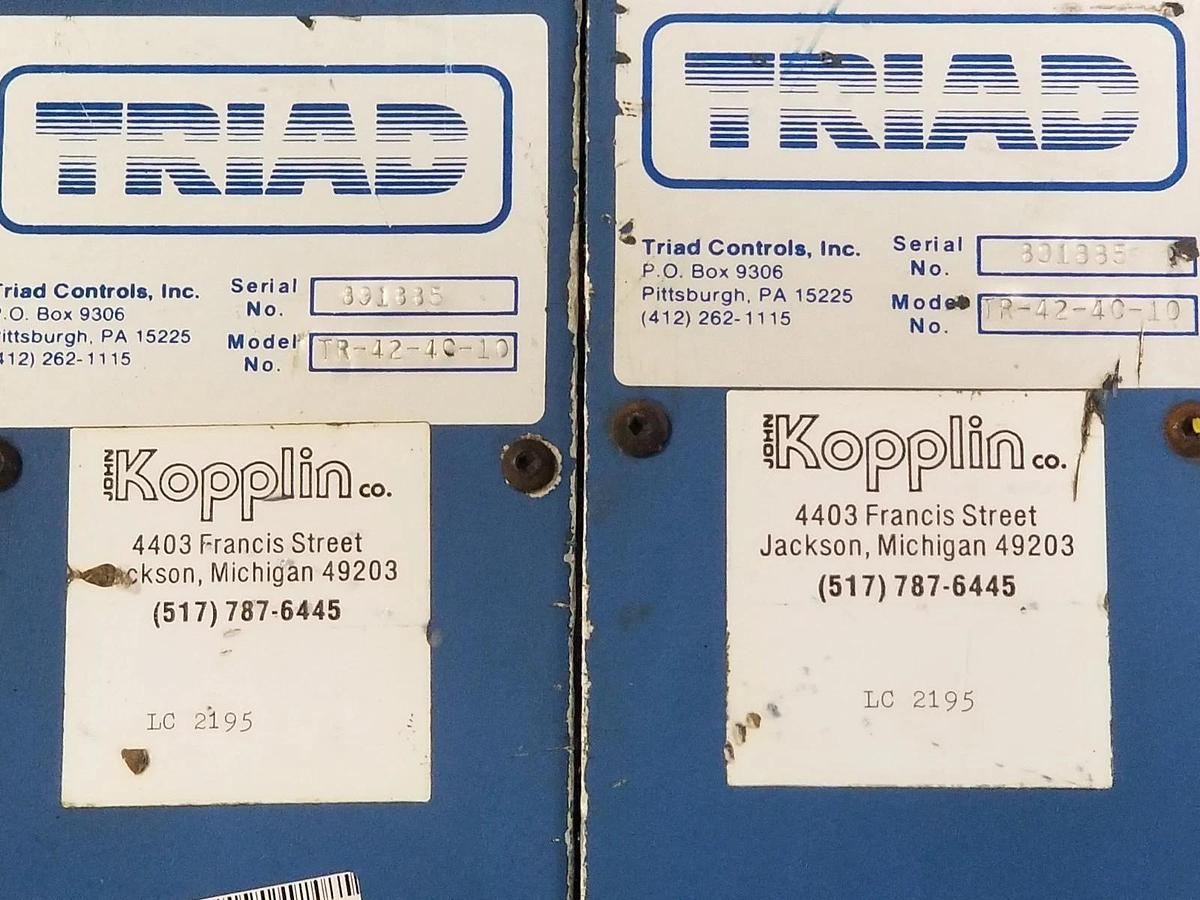 Refurbished TRIAD CONTROLS TR-42-40-10 LIGHT CURTAIN SET 42'' TR424010 (REPAIRED)