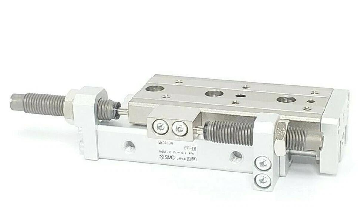 NEW SMC MXQ8-30B CYLINDER TABLE SLIDE SHOCK ABSORB MXQ830B