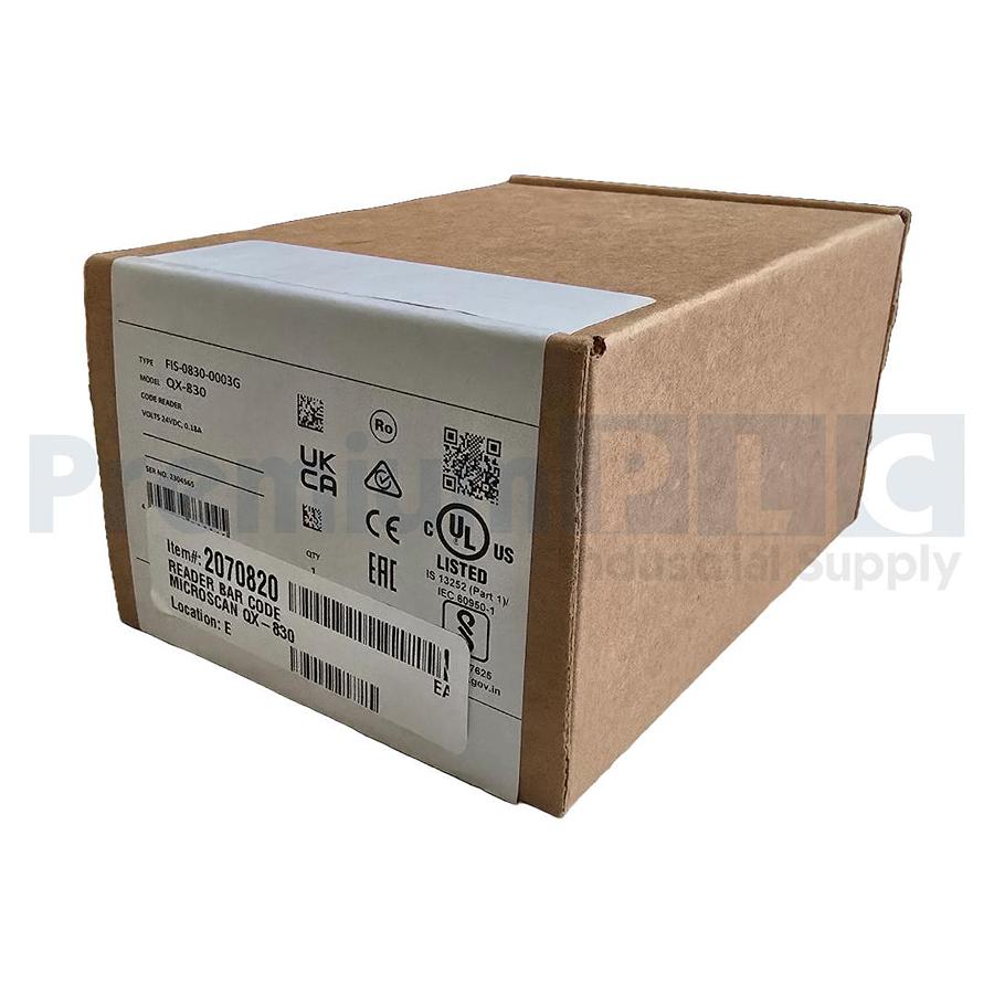 Used OMRON MICROSCAN FIS-0830-0003G / QX-830 FIXED BARCODE SCANNER READER 24VDC NSMP