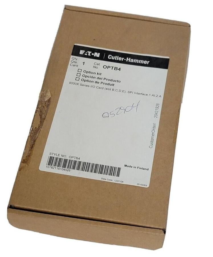 Used NEW EATON CUTLER HAMMER OPTB4 9000X SERIES I/O CARD SPI INTERFACE