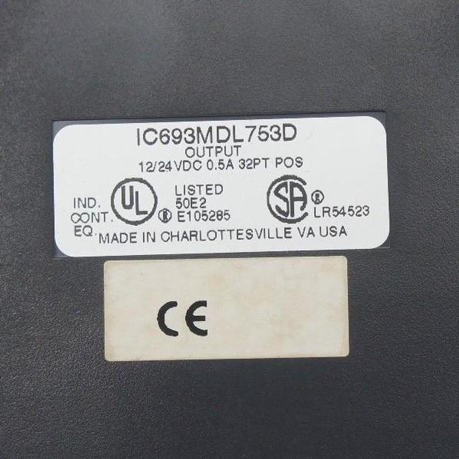 Used GE FANUC IC693MDL753D OUTPUT MODULE 12/24VDC, 0.5A, 32PT POS