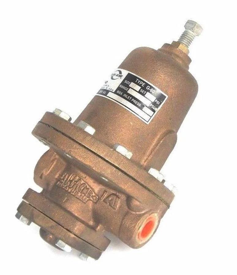 NEW CASH ACME TYPE G-60 PRESSURE REGULATING VALVE 1/2" BRONZE, 50-250 PSI RANGE