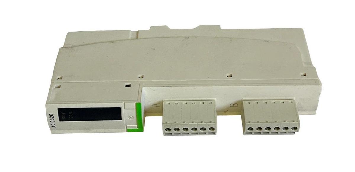 Used SCHNEIDER ELECTRIC STBACI0320 Advantys ANALOG INPUT MODULE 4-INPUTS 4-20mA 16BIT