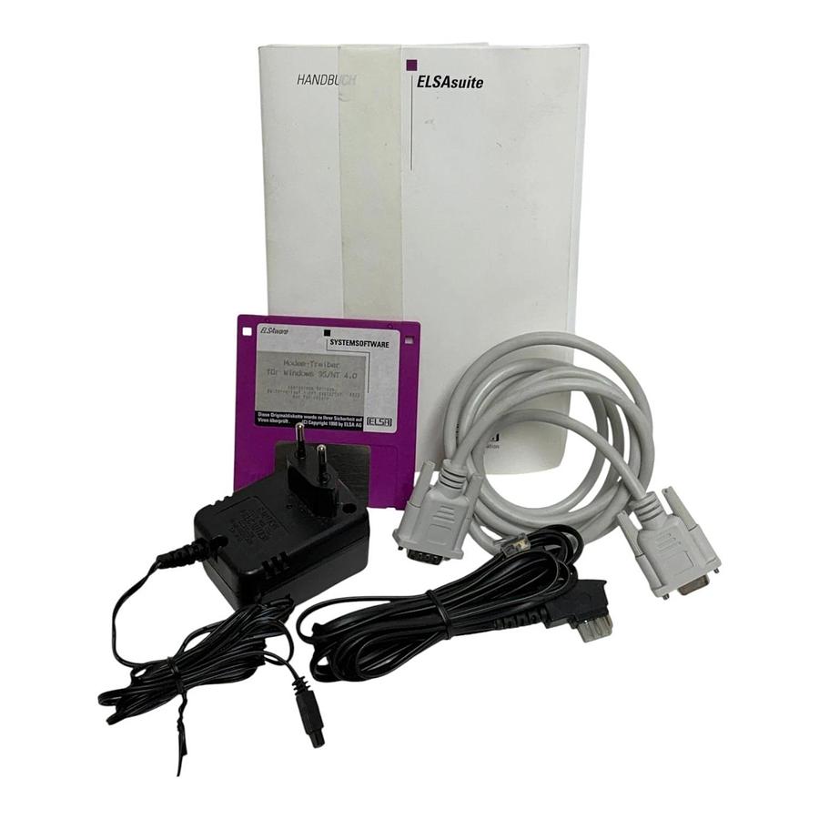Used ELSA MicroLink 33.6TQV External Analog Dial-Up Modem Boxed - Used Complete