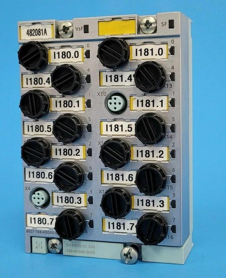 Used SIEMENS 6ES7-148-4FA00-0AB0 200PRO FAILSAFE ELEC MOD. W/ 6ES7-194-4DD00-0AA0