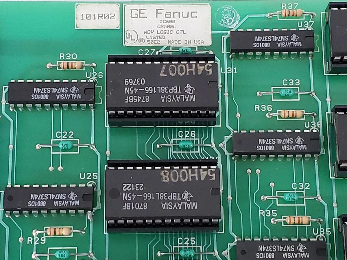 Used GE FANUC IC600CB502L ADV. LOGIC CONTROL BOARD 44A723675-001R01/1 44A297094-G02