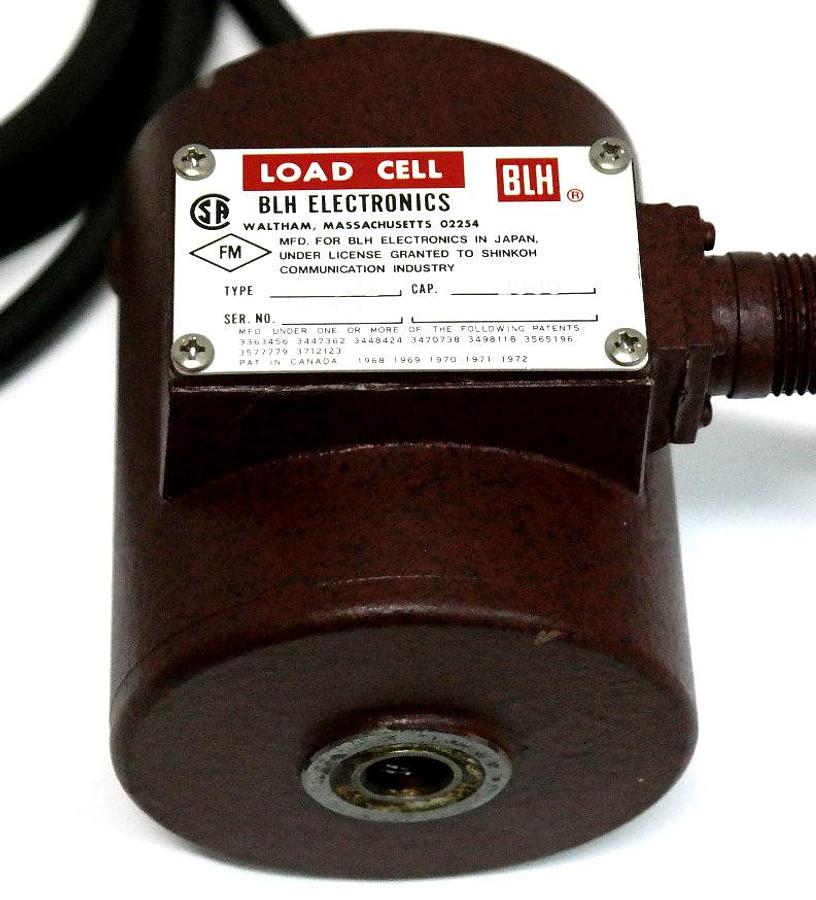 Used BLH ELECTRONICS T3P1 LOAD CELL CAP. 2000LBS.