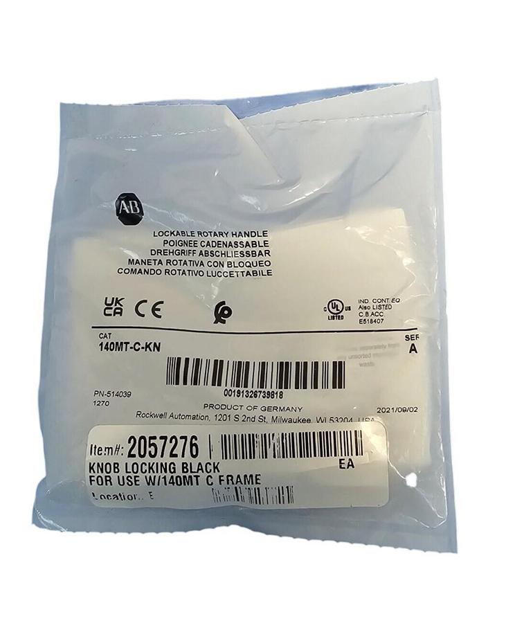 Used NEW ALLEN BRADLEY 140MT-C-KN LOCKABLE ROTARY HANDLE 140MTCKN SER. A