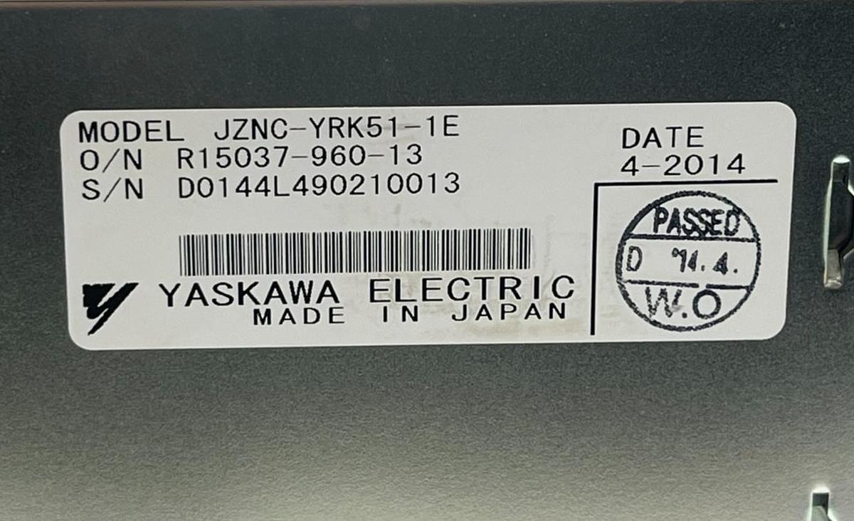 Used Yaskawa JZNC-YRK01B-1E Motoman DX100 CPU Rack Chassis - PN 155622-2