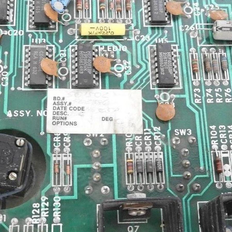 Used AEC 0500563 APPLICATION ENGINEERING SOLID STATE CONTROL PANEL 010470B BOARD