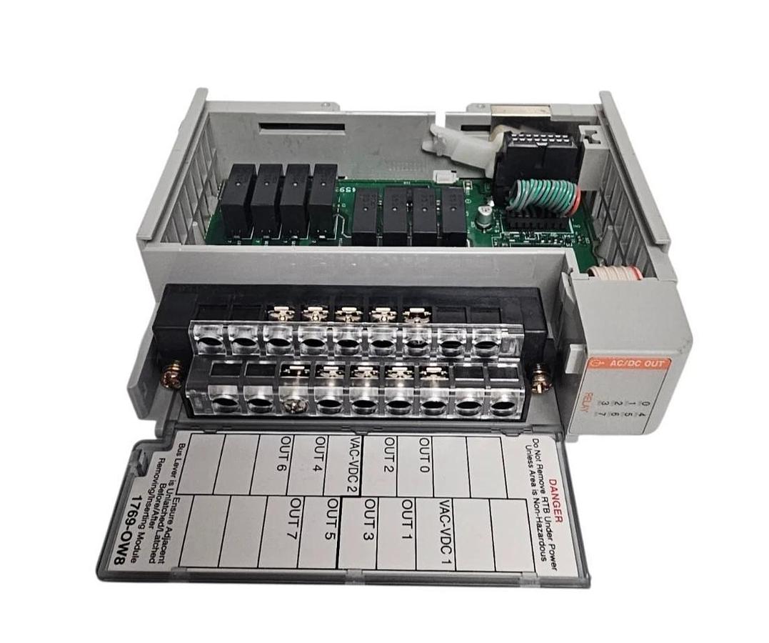 Used ALLEN BRADLEY 1769-OW8 SER. B REV. 2 COMPACT I/O MODULE F/W REV: 3.1