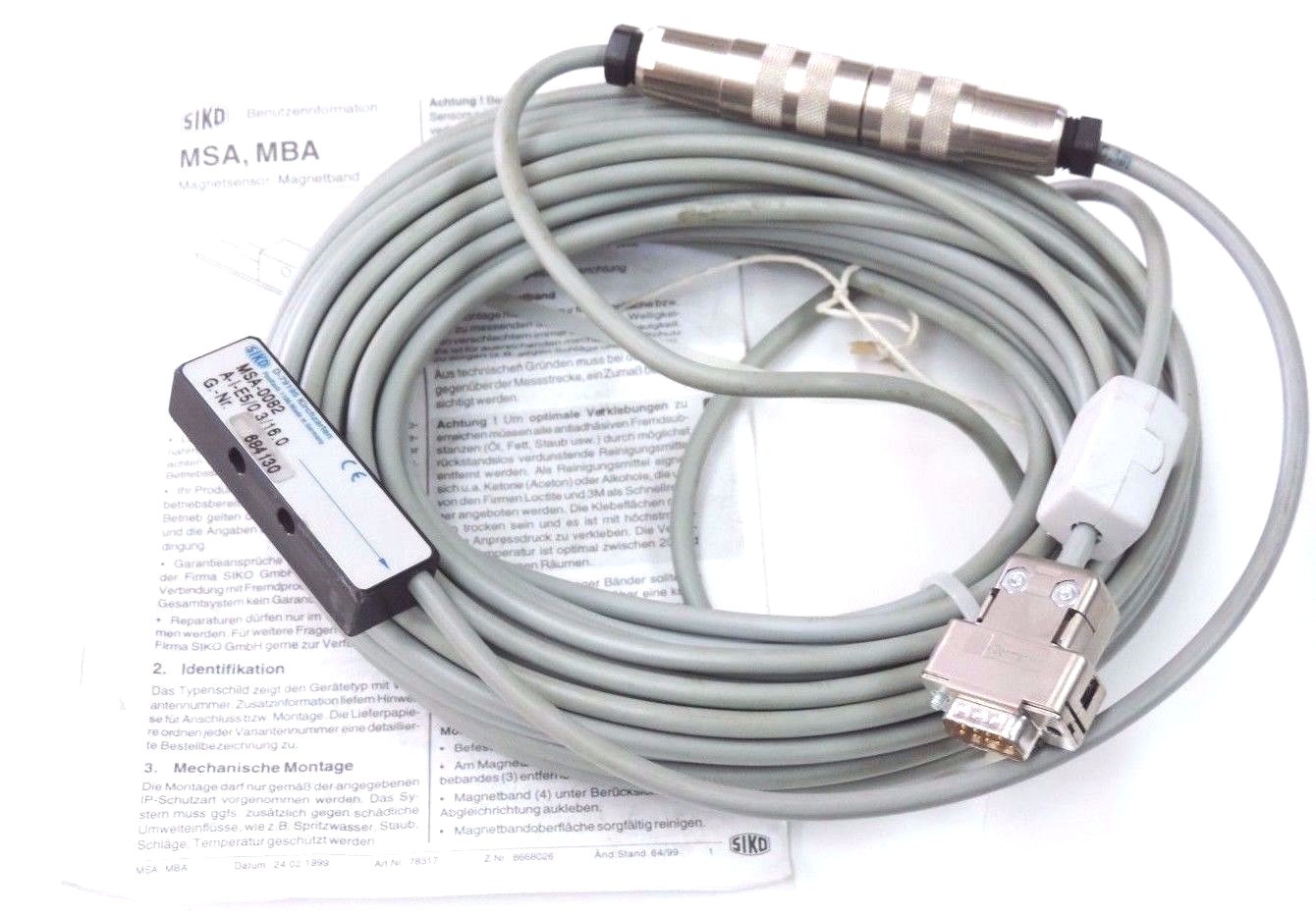 Used SIKO MSA-0082 MAGNETIC ENCODER SENSOR MSA0082, A-I-E5/0.3/16.0, G. NR 684130