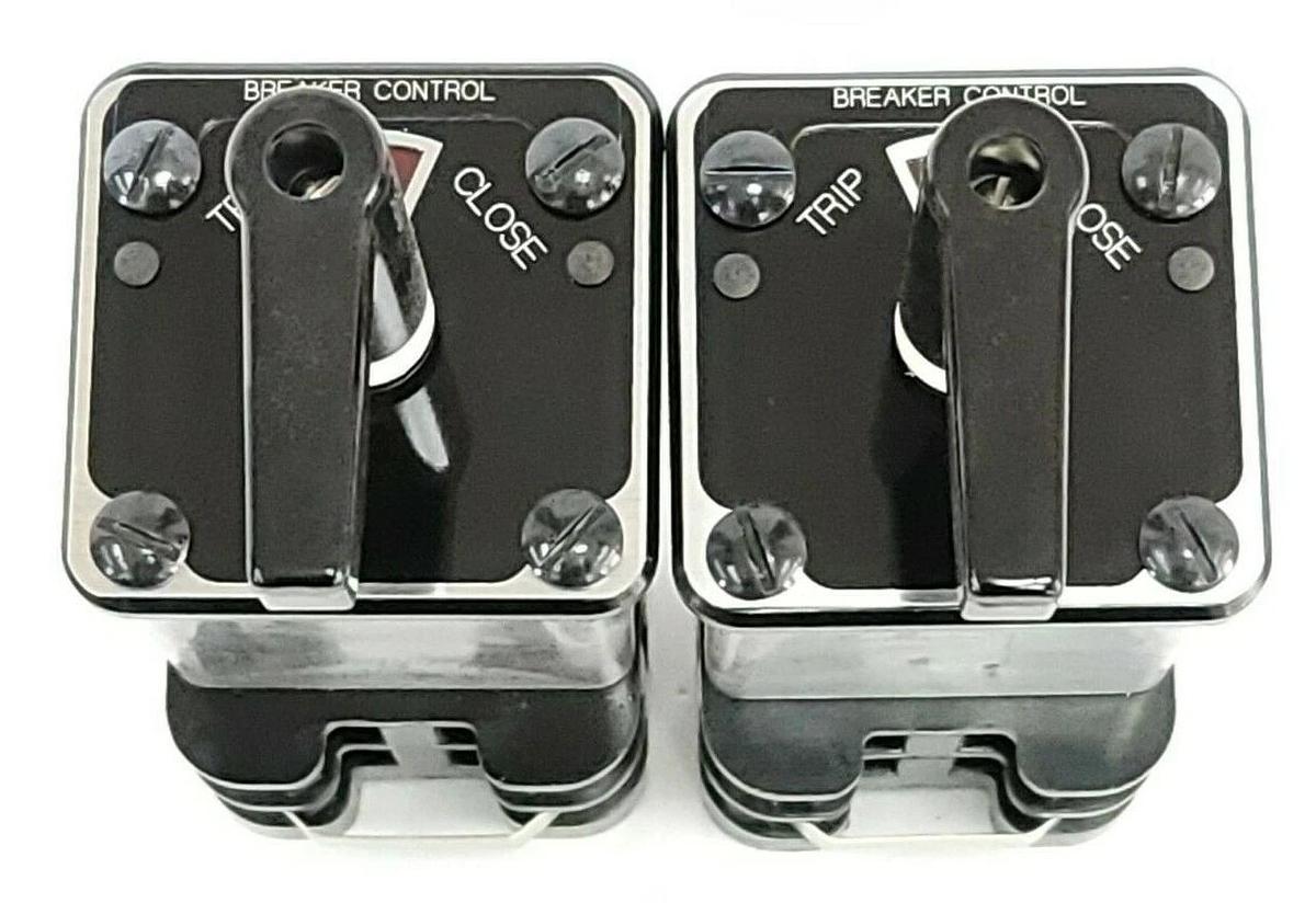 Used LOT OF 2 NIB GENERAL ELECTRIC 10AA100 BREAKER CONTROLS SBM SWITCHES NP. 202490