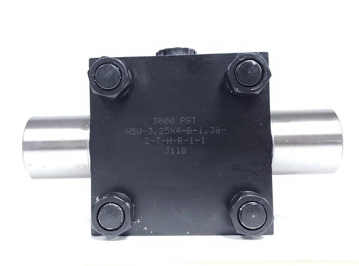 NIB EATON HYDRO-LINE N5W-3.25X4-B-1.38-2-T-H-R-1-1 CYLINDER 3000PSI J118