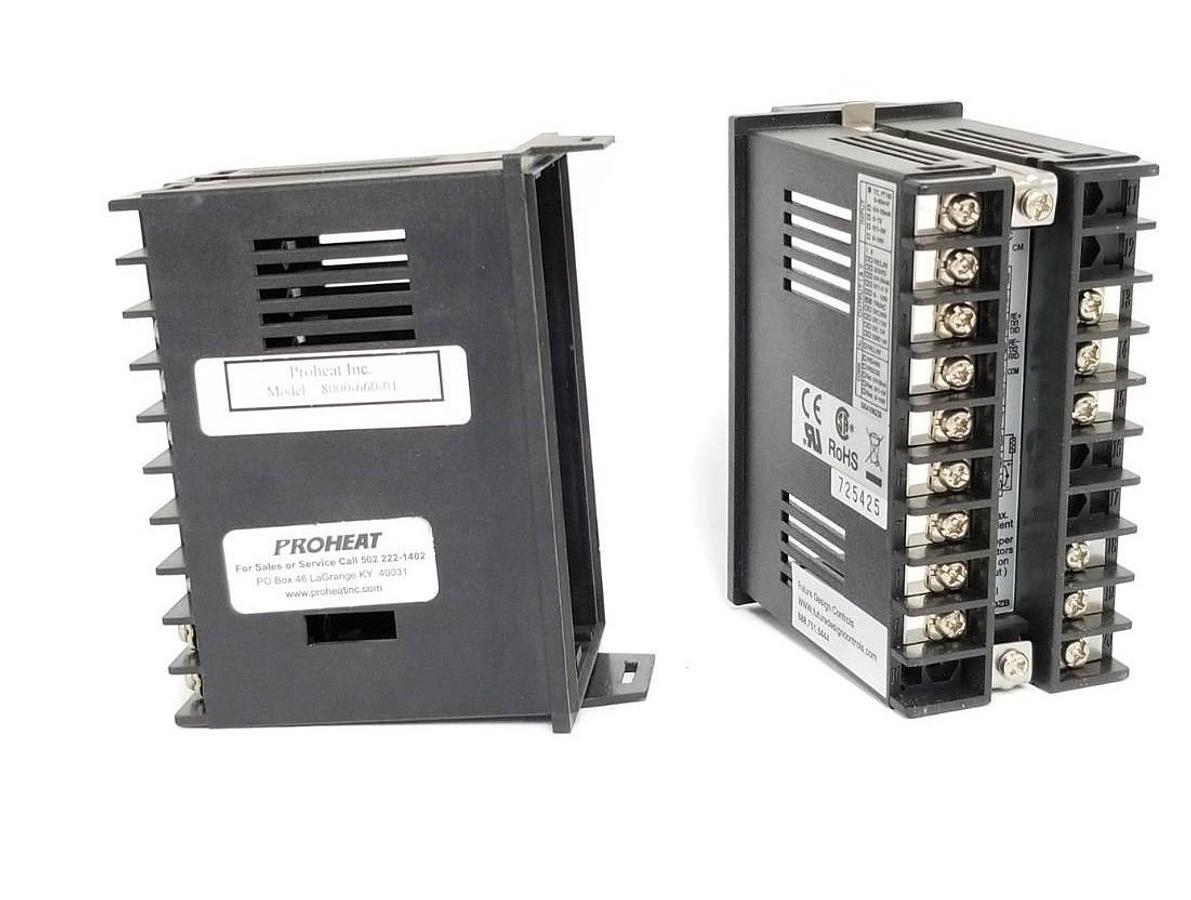 Used LOT OF 2 PROHEAT CD8100ZB TEMPERATURE CONTROLLER HOUSINGS 8000-660-01