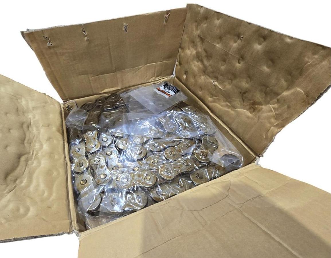 Used REX REXNORD REX140R9F11BX ROLLER CHAIN REX 140 RIV 9F11" BX 68 PITCHES NSMP