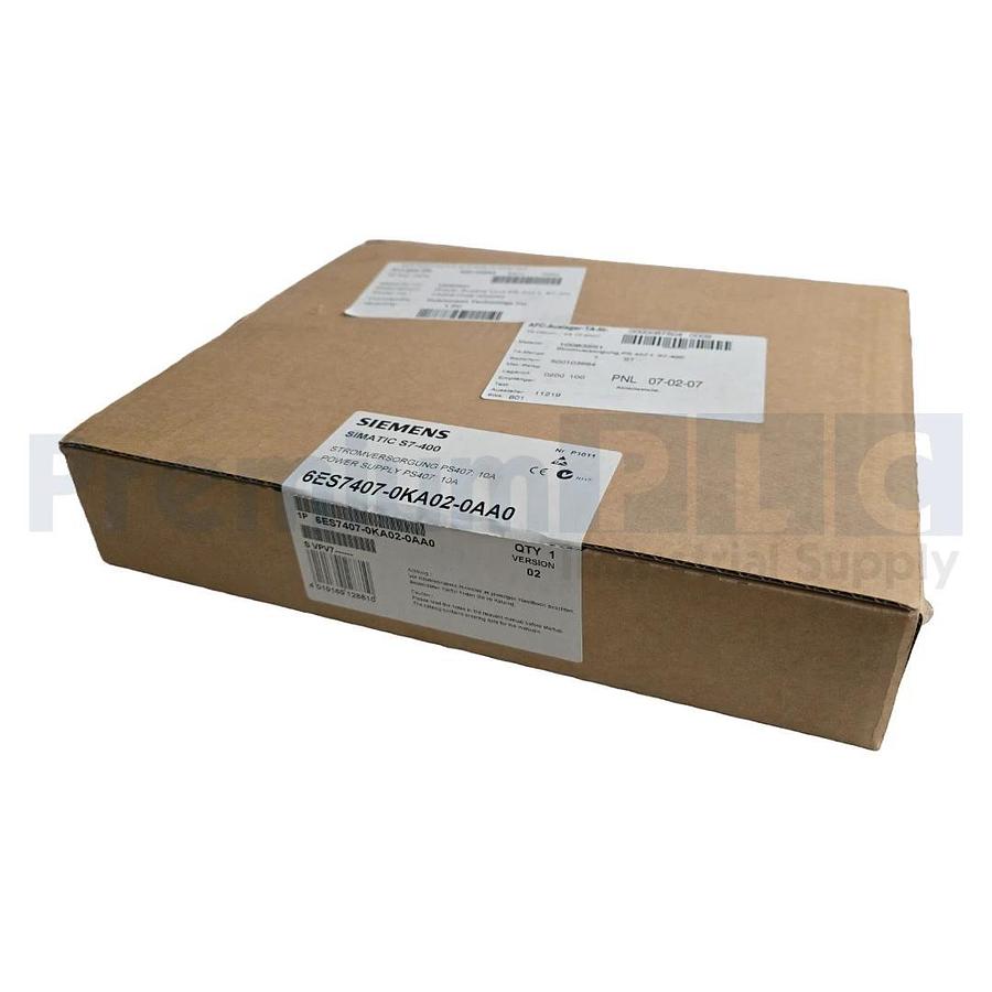Used SIEMENS 6ES7407-0KA02-0AA0 SIMATIC S7/400 POWER SUPPLY PS407 10A VER. 02 NSFS