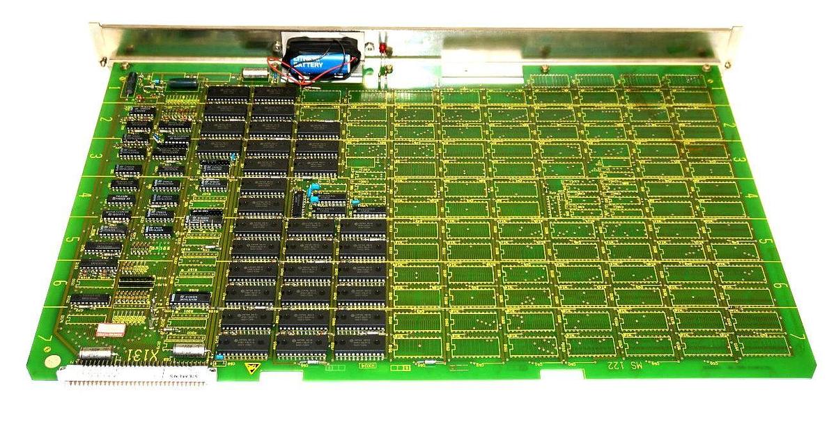 Used SIEMENS SINUMERIK 6FX1192-3AC00 64K RAM MEMORY MODULE MS122, 6FX11923AC00
