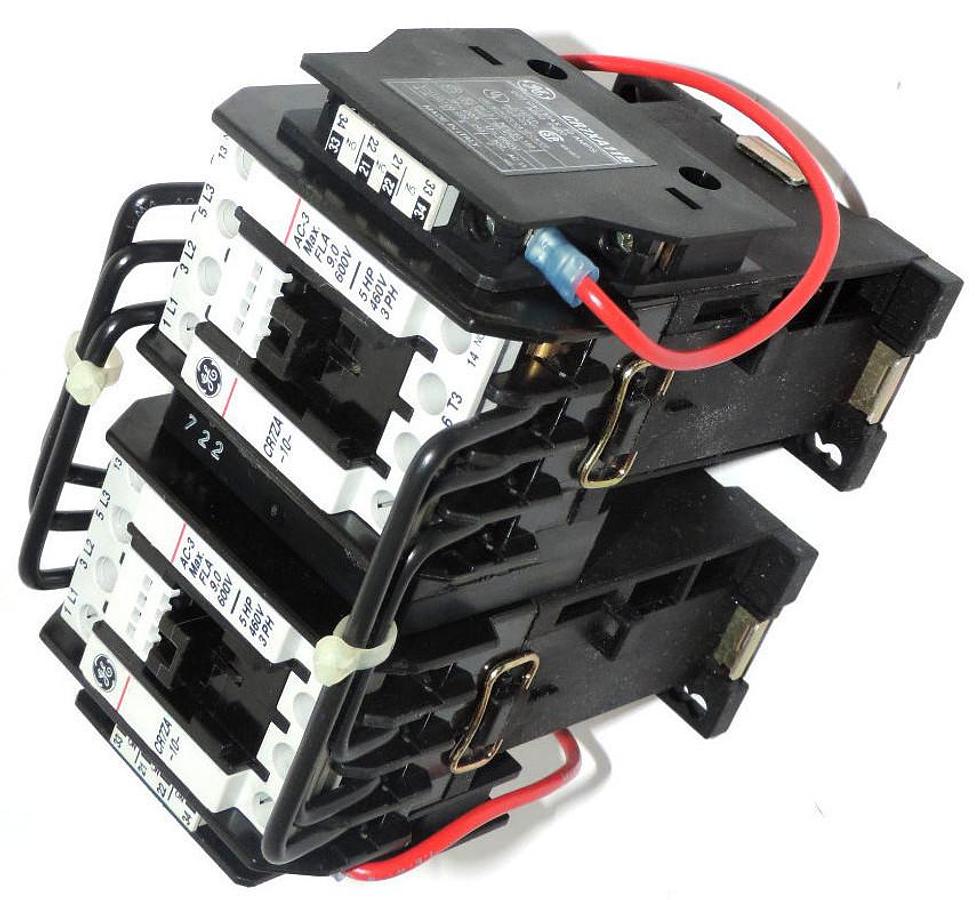 Used NIB GENERAL ELECTRIC CR71VAL3AZA MAGNETIC CONTACTOR REVERSER