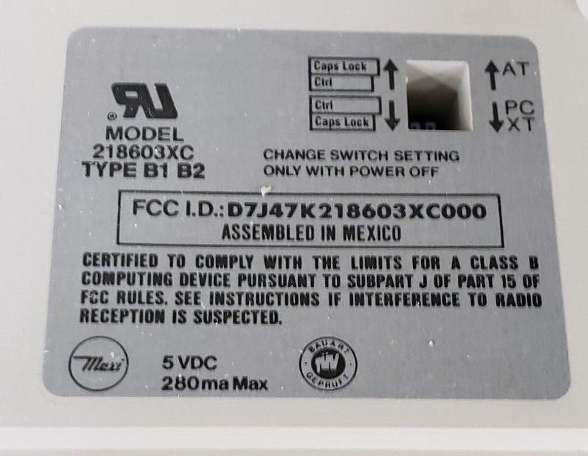 Used MAXI MODEL 218603XC TYPE B1 B2 SPEEDMAX 25000 MECHANICAL KEYBOARD *DAMAGED*