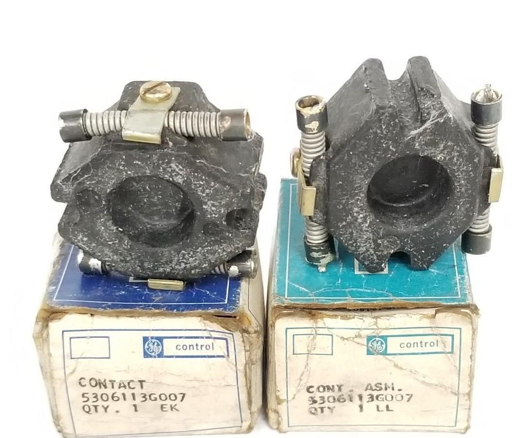 Used LOT OF 2 NIB GENERAL ELECTRIC 5306113G007 CONTACTS