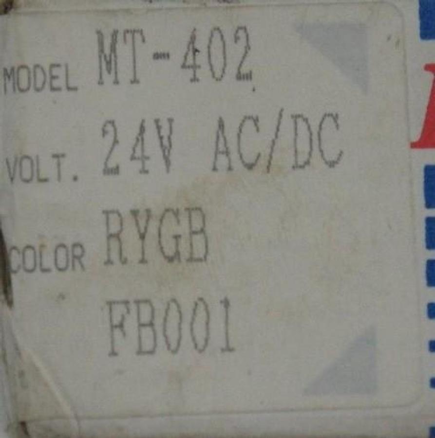 NIB PATLITE MT-402 SIGNAL TOWER SUPER SLIM 24V, MT402